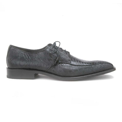 Los Altos Bicycle Toe LaceUp Genuine Black Lizard Shoes 2   - from alligatorwarehouse.com