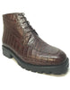Los Altos All-Over Crocodile Lace Up Ankle Boots 7   - from alligatorwarehouse.com