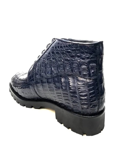Los Altos All-Over Crocodile Lace Up Ankle Boots 10   - from alligatorwarehouse.com