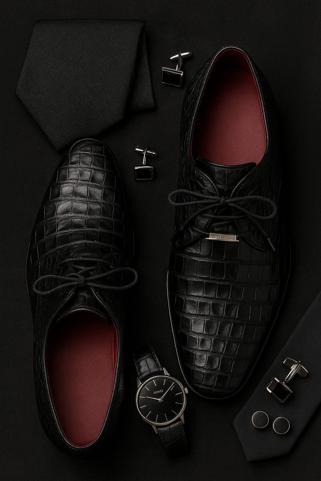 marco-di-milano-black-caiman-derby-shoe