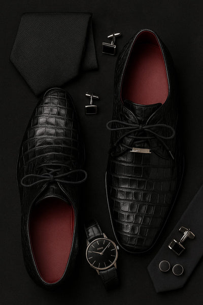 marco-di-milano-black-caiman-derby-shoe