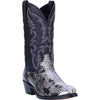 Laredo Monty Black & White Snake Print Men's Western Boots 2 68067_8_D  - from alligatorwarehouse.com