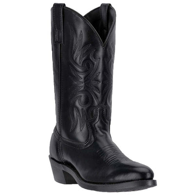 Laredo Paris Black Leather R-Toe Men's Boots 2 4240_8_D  - from alligatorwarehouse.com