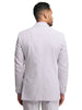 Mens Lavender Seersucker Suit Blazer + Pants Cotton Fabric - Summer Fabric in Purple color 4   - from alligatorwarehouse.com