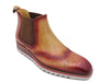 Leather Chelsea Boot With Lightweight Sole 9 KB550-19BURGUNDY8  - from alligatorwarehouse.com