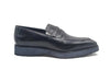 Leather Penny Loafer in Chunky Sole 7 KS522-01COGNAC75  - from alligatorwarehouse.com