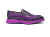 Leather Penny Loafer in Chunky Sole 18 KS522-01COGNAC75  - from alligatorwarehouse.com