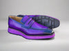 Leather Penny Loafer in Chunky Sole 16 KS522-01COGNAC75  - from alligatorwarehouse.com