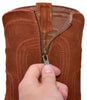 Los Altos Men's Genuine Lizard Teju Leather Insole Skin Brown Zipper Roper Toe Boot 2   - from alligatorwarehouse.com