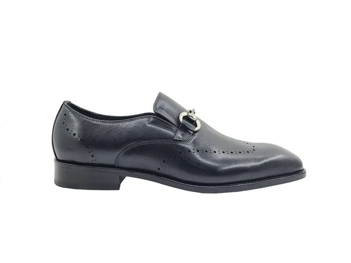 Carrucci Leather Sole Horsebit Loafer