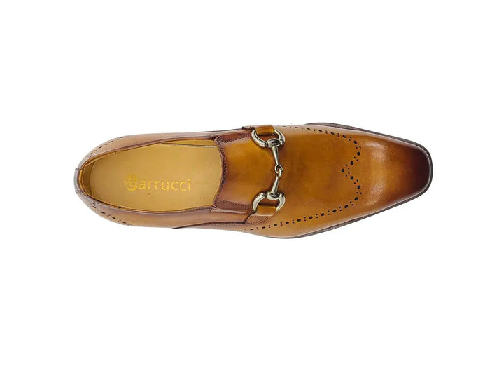 Carrucci Leather Sole Horsebit Loafer