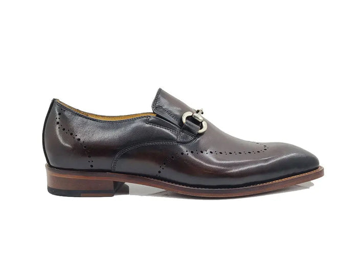 Carrucci Leather Sole Horsebit Loafer