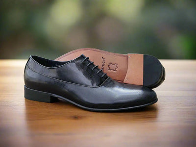 Leather Sole Oxford Lambskin 1 KS475-01BLK85  - from alligatorwarehouse.com