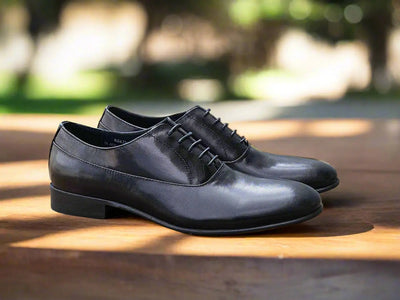 Leather Sole Oxford Lambskin 2 KS475-01BLK85  - from alligatorwarehouse.com