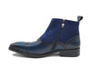 Leather & Suede Slip-On Boot 2 KB503-20SCNAVY75  - from alligatorwarehouse.com