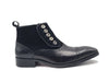 Leather & Suede Slip-On Boot 3 KB503-20SCNAVY75  - from alligatorwarehouse.com