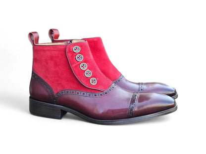 Leather & Suede Slip-On Boot