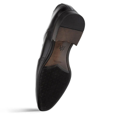 Men's Tasso Calfskin Leather Black Derby Oxfords By Mezlan Made In Spain Brand 5   - from alligatorwarehouse.com