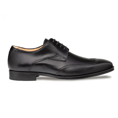 Men's Tasso Calfskin Leather Black Derby Oxfords By Mezlan Made In Spain Brand 2   - from alligatorwarehouse.com