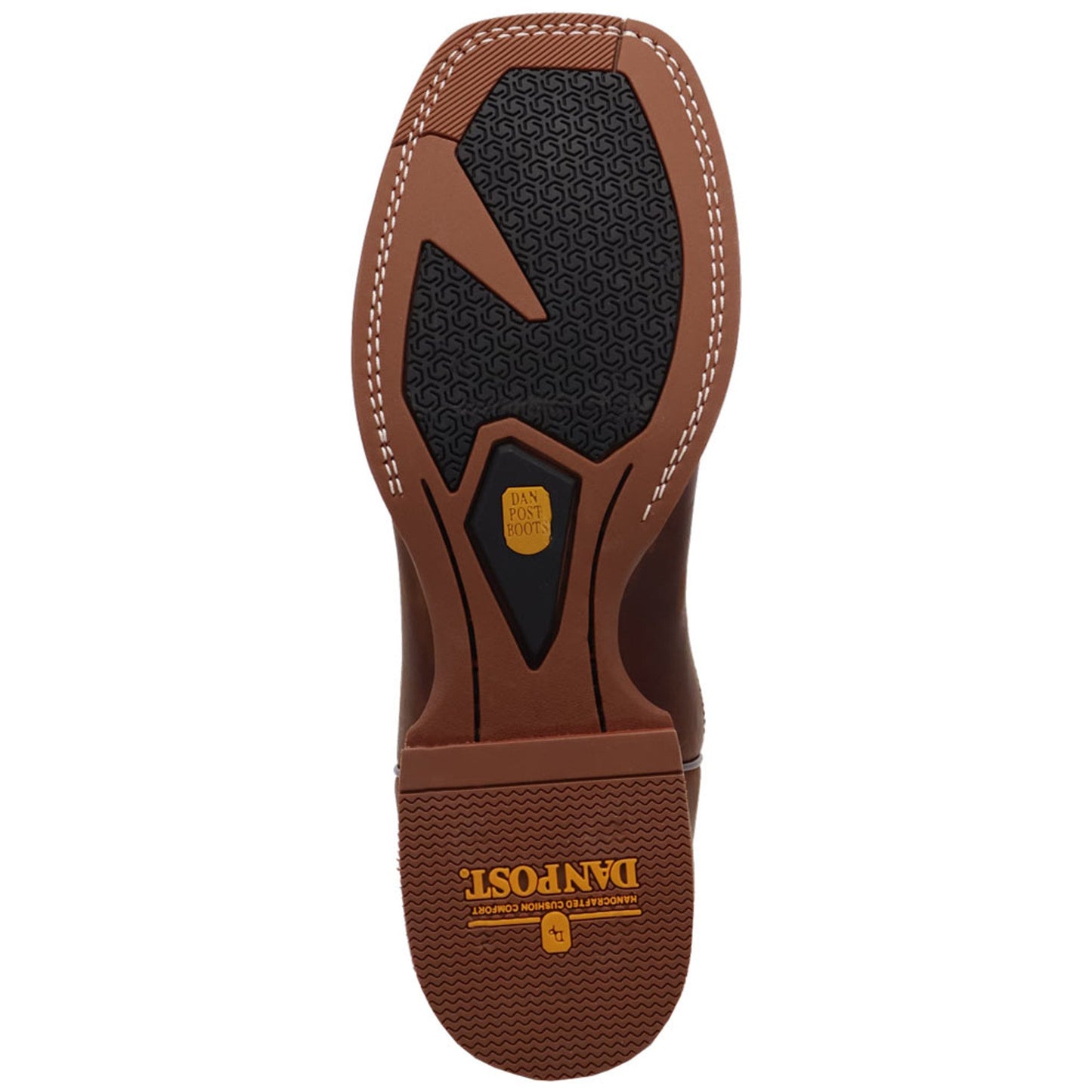 Dan Post Mens Leighton Brown and Blue Leather Western Boots