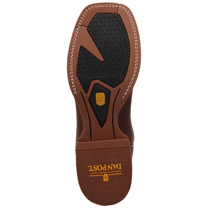 Dan Post Mens Leighton Brown and Blue Leather Western Boots