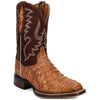 Dan Post Men’s Leon Brass/Brown Caiman Leather Western Boots 2 DP5015_7_D  - from alligatorwarehouse.com