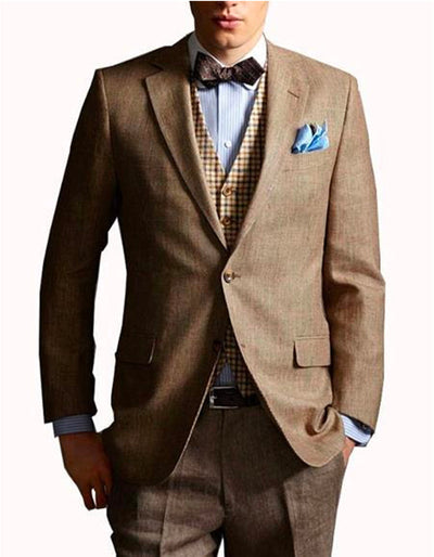 Mens Great Gatsby | Leonardo Dicaprio Suit in Taupe 1 MV-5423  - from alligatorwarehouse.com