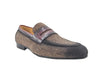 Life Style Penny Loafer W Leather Trim 3 KS714-03BROWN75  - from alligatorwarehouse.com