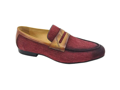 Life Style Penny Loafer W Leather Trim 6 KS714-03BROWN75  - from alligatorwarehouse.com