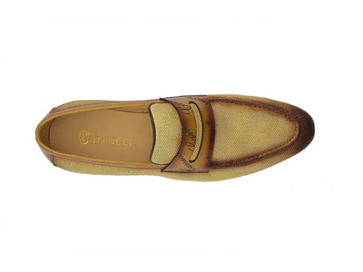Life Style Penny Loafer W Leather Trim 18 KS714-03BROWN75  - from alligatorwarehouse.com