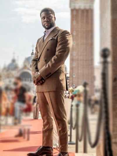 Lift 2024 Kevin Hart Brown Suit 1   - from alligatorwarehouse.com