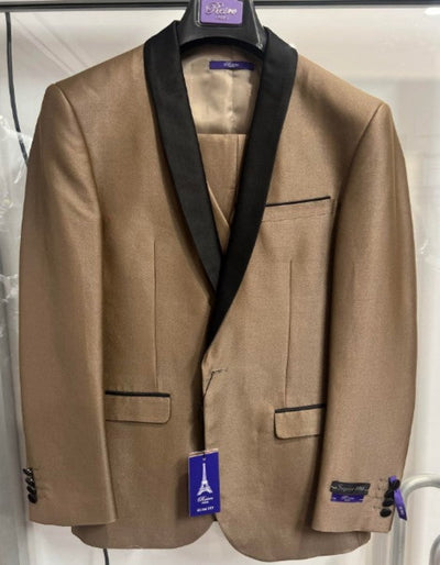 Camel Tuxedo - Mocca - Coffee - Light Brown Wedding Groom Suit 1   - from alligatorwarehouse.com