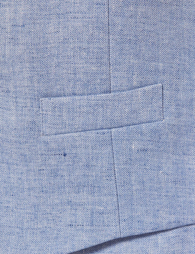 Mens Linen Suit For Beach Wedding - Summer  Suit in Light Blue 9 FL-9372  - from alligatorwarehouse.com