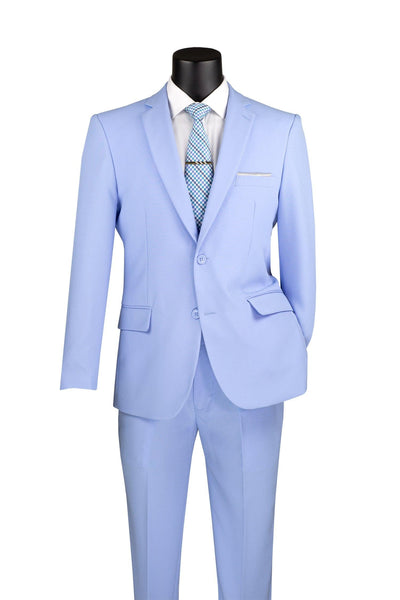 Light Blue Slim Fit 2 Piece Suit 1 SO1S-2PP_LightBlue_36S  - from alligatorwarehouse.com