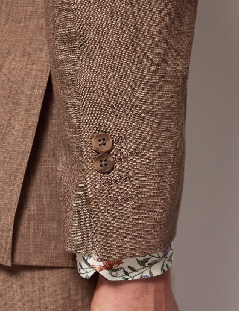 Mens Linen Suit For Beach Wedding - Summer  Suit in Light Brown 7 IZ-5861  - from alligatorwarehouse.com