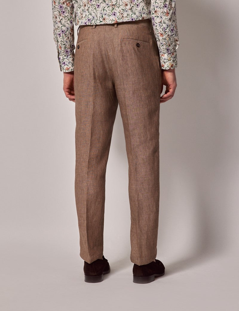 Mens Linen Suit For Beach Wedding - Summer  Suit in Light Brown 10 IZ-5861  - from alligatorwarehouse.com