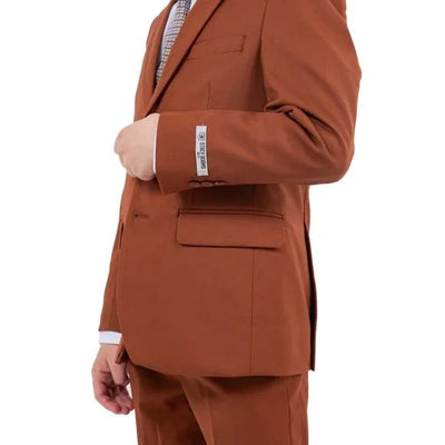 Exclusive Stacy Adams 5pc Boys Suit Slim-Fit, Light Brown 4 F1-6999  - from alligatorwarehouse.com