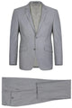 Light Grey Suit - Silver Gray Suit For Wedding - Mens Two Button Slim Fit Light Grey Pocket Suit