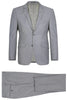 Light Grey Suit - Silver Gray Suit For Wedding - Mens Two Button Slim Fit Light Grey Pocket Suit 2   - from alligatorwarehouse.com