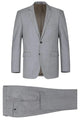 Light Grey Suit - Silver Gray Suit For Wedding - Mens Basic Two Button Slim Fit Light Grey Optional Vest Wool Suit
