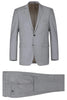 Light Grey Suit - Silver Gray Suit For Wedding - Mens Basic Two Button Slim Fit Light Grey Optional Vest Wool Suit 2   - from alligatorwarehouse.com