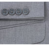 Light Grey Suit - Silver Gray Suit For Wedding - Mens Basic Two Button Slim Fit Light Grey Suit 6   - from alligatorwarehouse.com