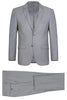 Light Grey Suit - Silver Gray Suit For Wedding - Mens Basic Two Button Slim Fit Light Grey Suit 2   - from alligatorwarehouse.com