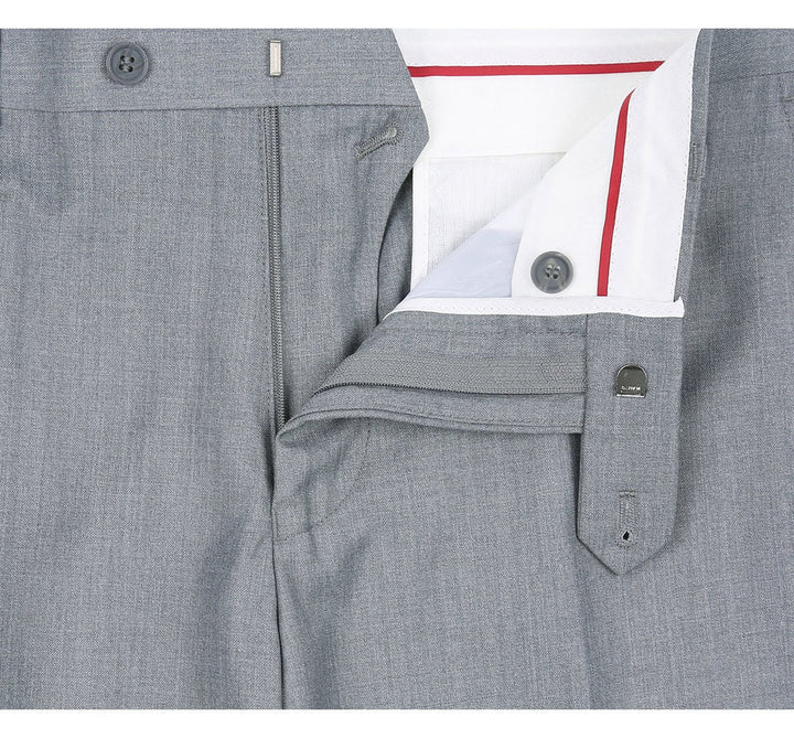 Light Grey Suit - Silver Gray Suit For Wedding - Mens Two Button Slim Fit Light Grey Pocket Suit 9   - from alligatorwarehouse.com