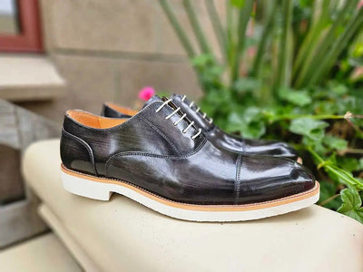 Cap Toe Oxford in Lightweight Sole 1 KS511-11GRAY85  - from alligatorwarehouse.com