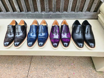 Cap Toe Oxford in Lightweight Sole 2 KS511-11GRAY85  - from alligatorwarehouse.com