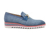 Linen Loafer With Gold Tone Buckle 7 KS550-03FLIME8  - from alligatorwarehouse.com