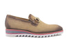 Linen Loafer With Gold Tone Buckle 16 KS550-03FLIME8  - from alligatorwarehouse.com