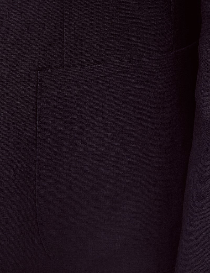 Mens Linen Suit For Beach Wedding - Summer  Suit in Navy Linen