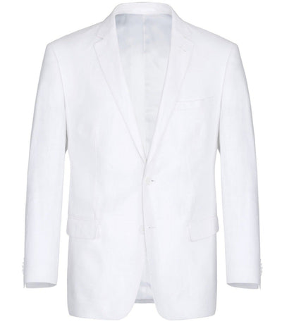 Linen Suit 2 Piece 2 Buttons Regular Fit In White 1 SO6601-20-Classic2PC  - from alligatorwarehouse.com